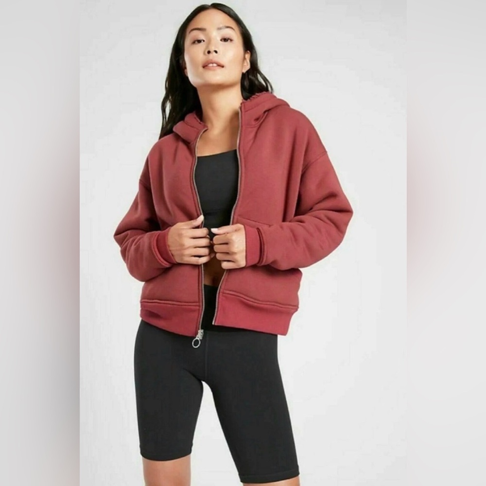 Athleta reversible zippered hoodie! Worn once! Super comfy!